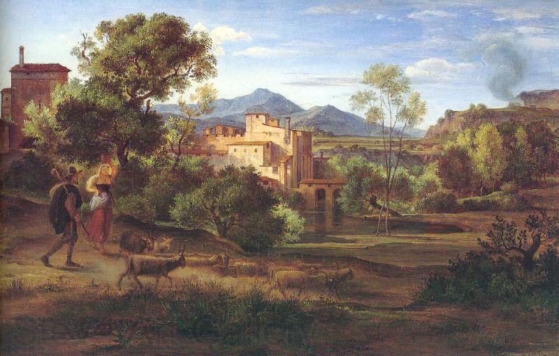 Olivier, Johann Heinrich Ferdinand Italian Landscape Spain oil painting art